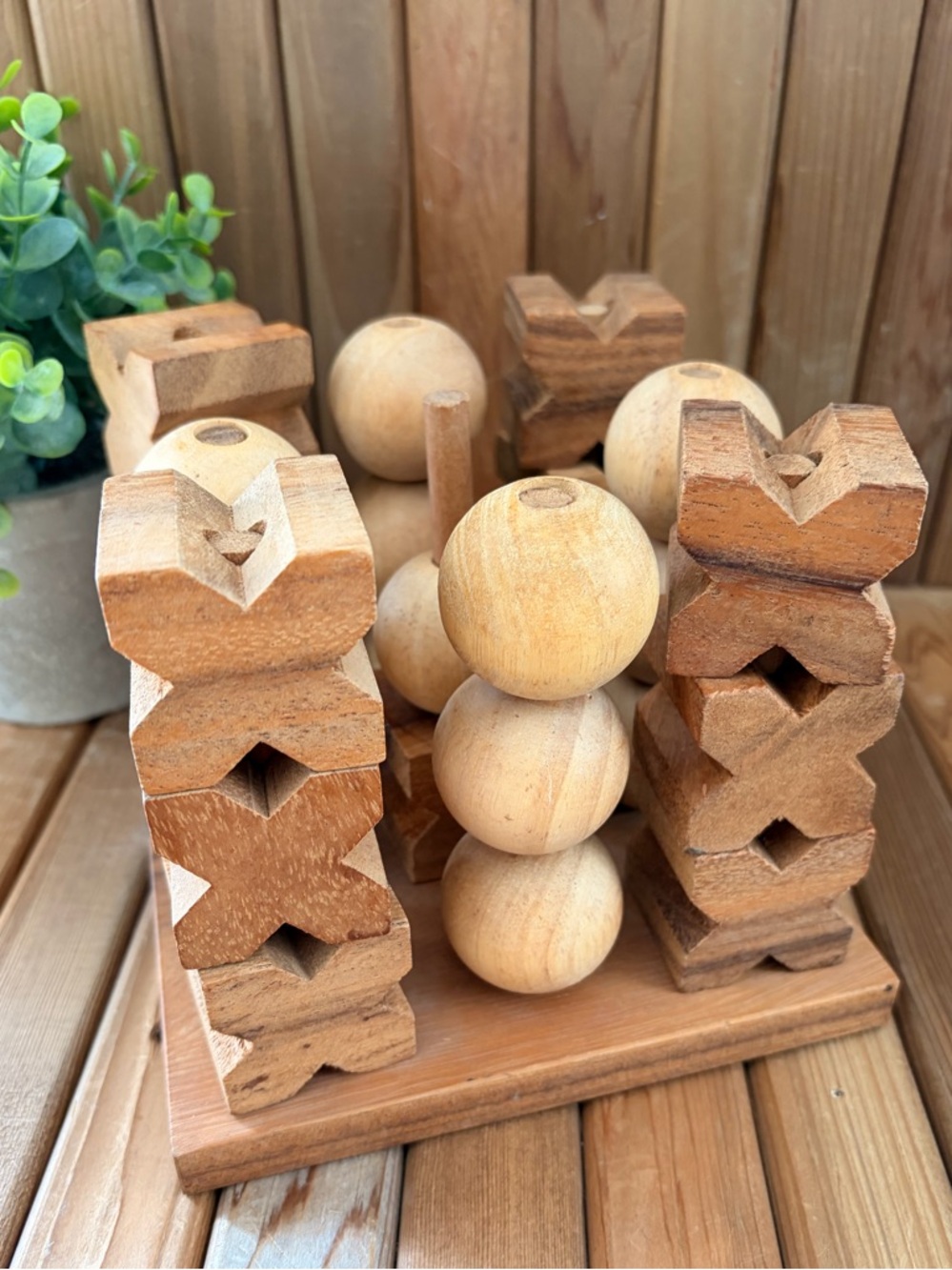 Sculptural Wooden Decor, Vintage Inspired Organic Puzzle Wabi Sabi Minimalist